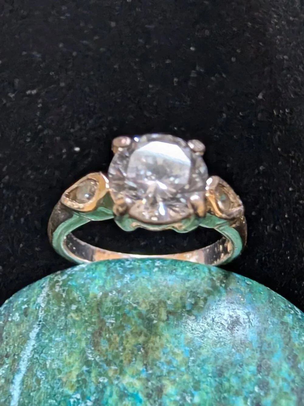 Women's Sterling Silver Moissanite Ring Size 7